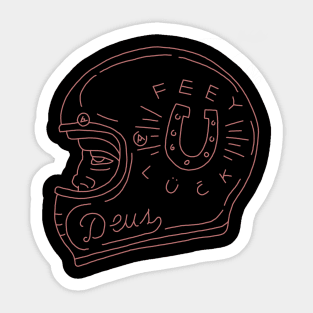 FEEY LUCK and Deus Helmet Home made Sticker